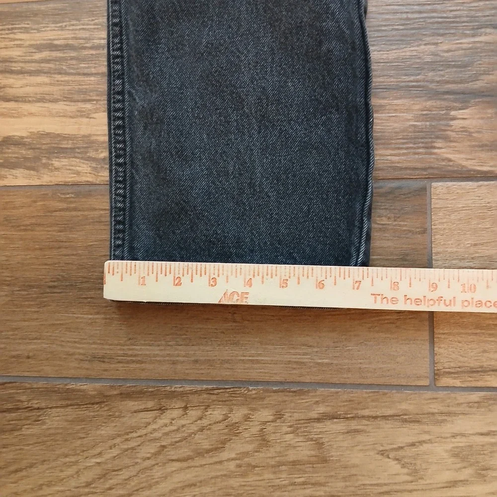 Levi's 505 Jeans Mens 29x32 Black Denim Straight Cotton Regular Y2K (FITS 28x30)